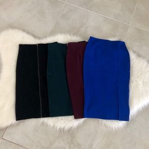 Bundle of 4 NEW Pencil Skirts, size small